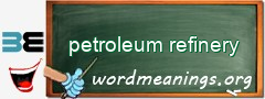 WordMeaning blackboard for petroleum refinery